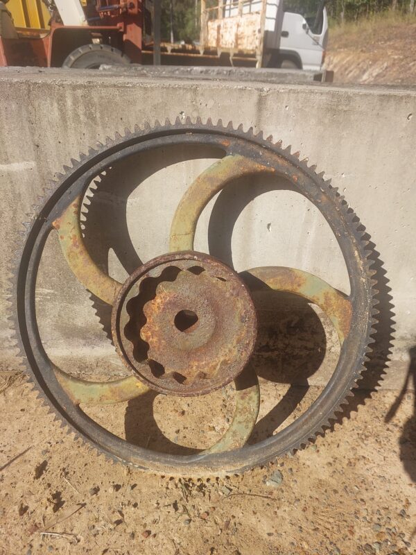 Green Vintage Drive Flywheel - Image 4