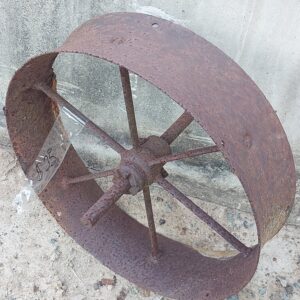Wide Steel Wagon Wheel